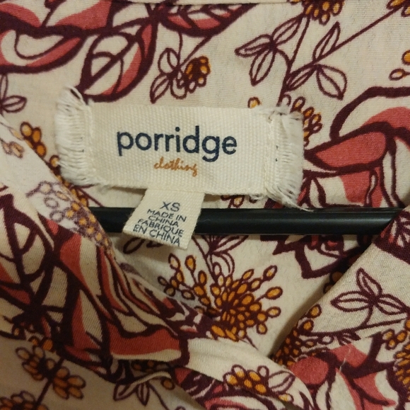 Porridge Anthropologie Bergen Tie Front Shirt - Picture 3 of 5